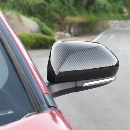 For Toyota C-HR CHR 2016 2017 2018 Carbon Fiber Color Side Wing Door Mirror Cover Car Styling Accessories