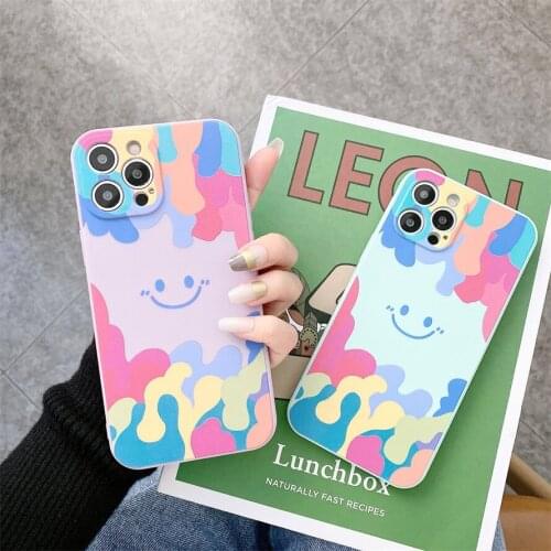 For vivo X60 PRO Liquid smiley Soft Shell V9Y85Y89Y93Y90Y70Y20 Silicone Straight Edge Thin S1 PRO V15 Z1Z3X I LITE Phone case