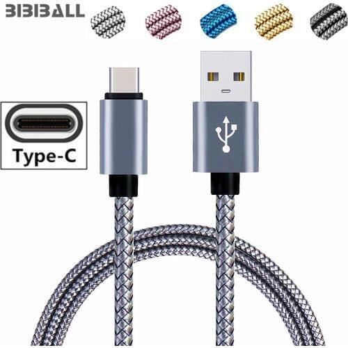 USB Type C Cable 1m 2m Long For Huawei P20 Lite Samsung Galaxy Note 8 9 A3 A5 A7 2017 S8 S10 USB-C USBC Charger Cord Data Cable