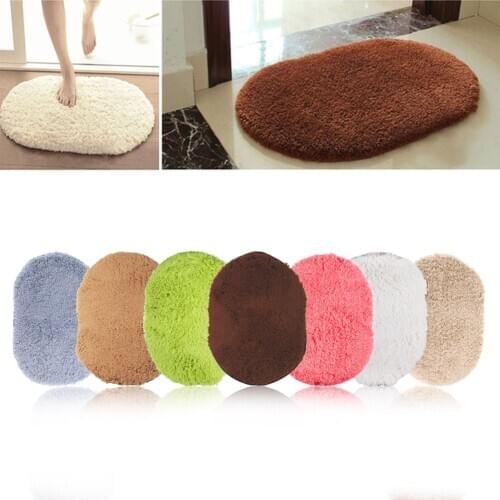 Free Shipping 40X60CM Top Sale Bathroom carpet Bath Mat Super Magic Slip-Resistant Pad Room Oval Carpet Floor Mats