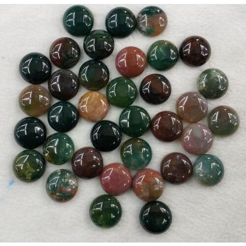 2018 fashion top quality 16mm natural india onyx round CAB CABOCHON beads for jewelry Accessories wholesale 50pcs/lot free
