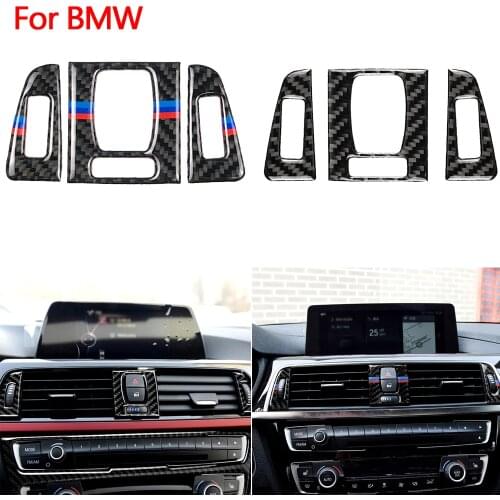 Carbon Fiber Car Air Vent Outlet Cover Trim A/C Vent Air Conditioning Outlet Trim For BMW 3 Series F30 F31 F32 F33 F34 320i 428i