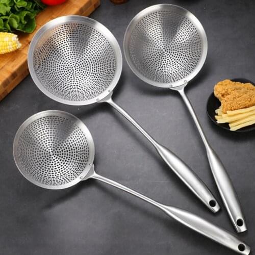 14/16/18cm Oil Strainer Multi-functional Heat Resistance Stainless Steel Household Fine Mesh Baking Cooking Tools for Kitchen