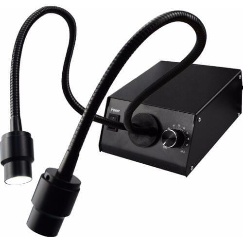 Adjustable Brightness & Flexible Direction Gooseneck Lights Microscope LED Fiber Optic Dual Illuminator 100V~240V