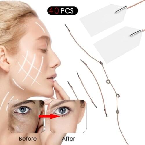 10 STE 40PCS Face Lift Sticker Face Lift Tape Invisible Face Sticker Elasticity Transparent Adhesive Tape RP Young Facial Lift