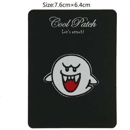 GHOST BOO SUPER MARIO VIDEO GAME Embroidered NEW IRON ON and SEW ON Patches for clothing accessories jeans backpack