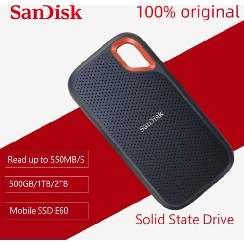 SanDisk 550MB/S Portable External SSD 500GB 1TB 2TB External Hard DriveSSD USB 3.1 HD SSD Hard Drive Solid State Disk for Laptop