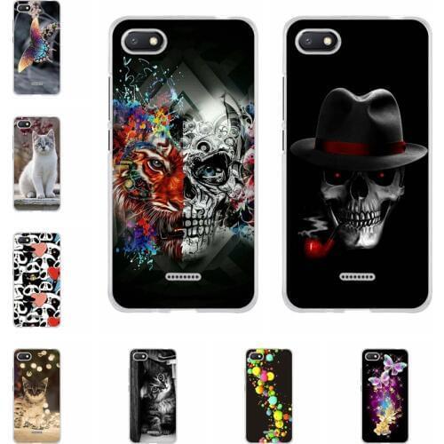 Silicone case for Xiaomi Redmi 6a Case Soft TPU Cat cute cartoon Back Cover Xiomi Redmi6 A bumper Redmi 6a Coque Phone Bag Cases