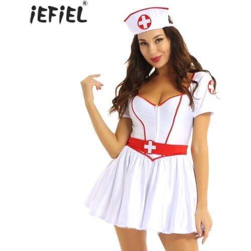 Women Sexy Lingerie Hot Porno Nurse Cosplay Sexy Costumes Babydoll White Lace Erotic Lingerie Sexy Underwear Costume