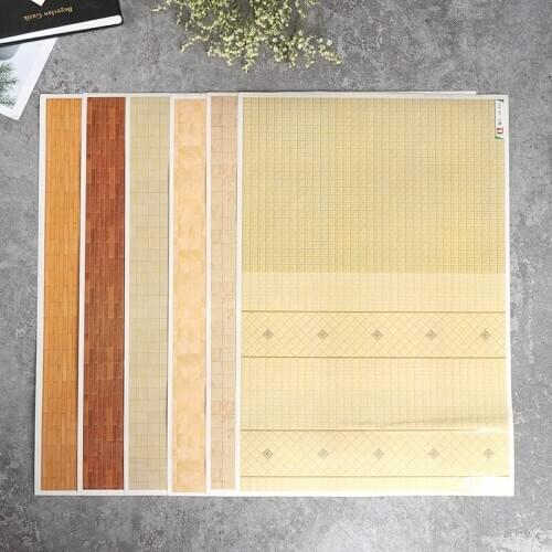 1:12 Dollhouse Mini Home Wall Paper Wall Stickers Murals Floor Stickers Decor