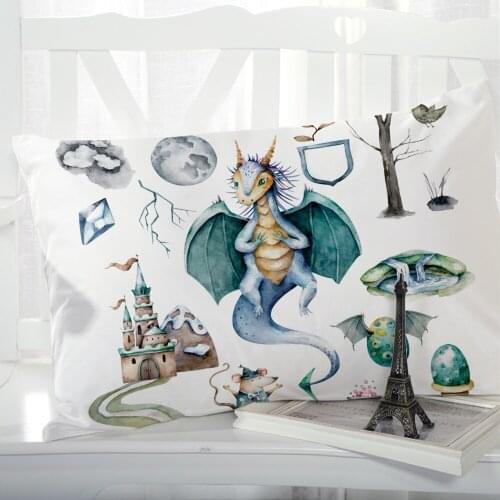 1pc Cartoon Childrens Pillow cover Pillow case Bedding Pillowcase Pillowcovers decorative 50x70 50x75 3D for kids baby fly