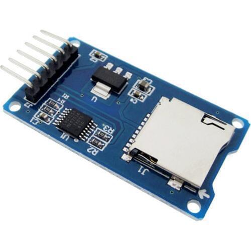 10pcs/lot Micro SD card mini TF card reader module SPI interfaces with level converter chip