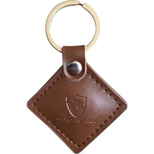 125khz rfid rewritable Genuine Leather keyfob T5577 chip (pack of 2)