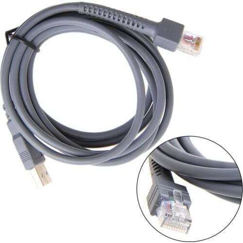 2M Symbol Barcode Scanner USB Cable LS1203 LS2208 LS4208 LS3008 CBA-U01-S07ZAR D08A