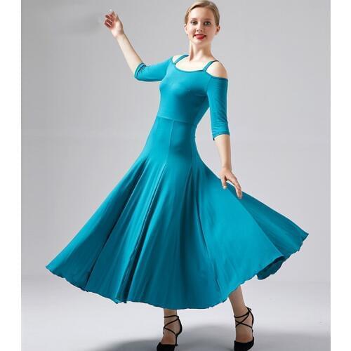 2019 NEW Ballroom Competition Dance Dress Women Modern Tango Waltz Standard Dress