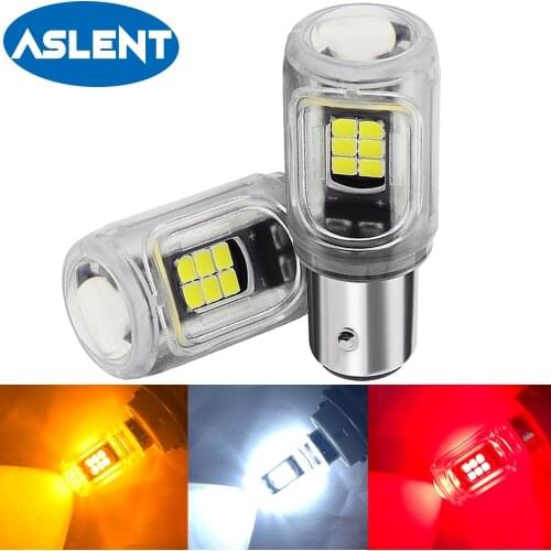 2x Signal Lamp Bay15d Led 1157 P21/5W 2835 16SMD Super Bright BA15S P21W BAU15S PY21W 1156 LED for Car Brake Backup Light 12V