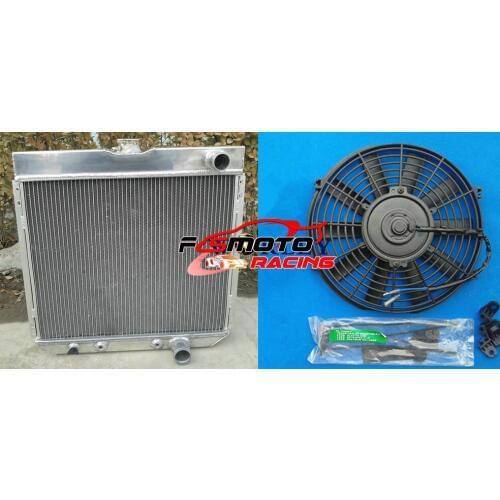 4 Row 62mm Fit For 1963-1969 Ford Fairlane 1967-1969 & For Ford Mustang All Aluminum Alloy Radiator+FAN