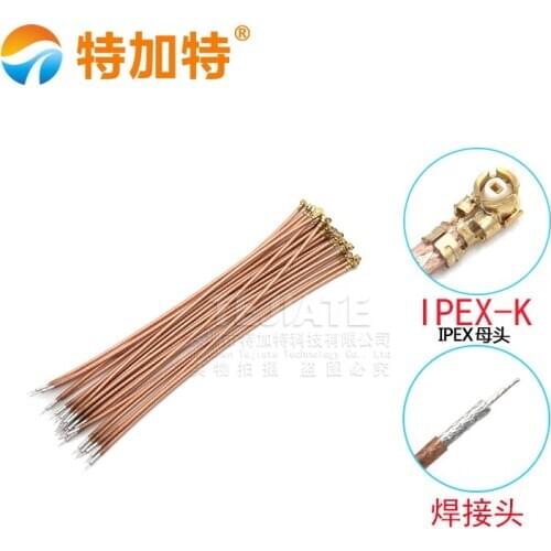 5PCS TEJIATE UF.L IPEX Female Header To Welded Wire Header IPX Cable Connector 0.05~2M RG178 Wire