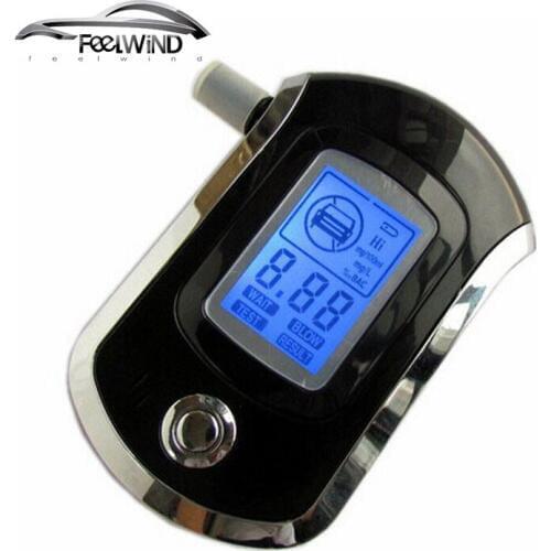 Alcohol tester breathalyzer digital breath blow analyzer professional AT6000 portable alcohol testing BAC content