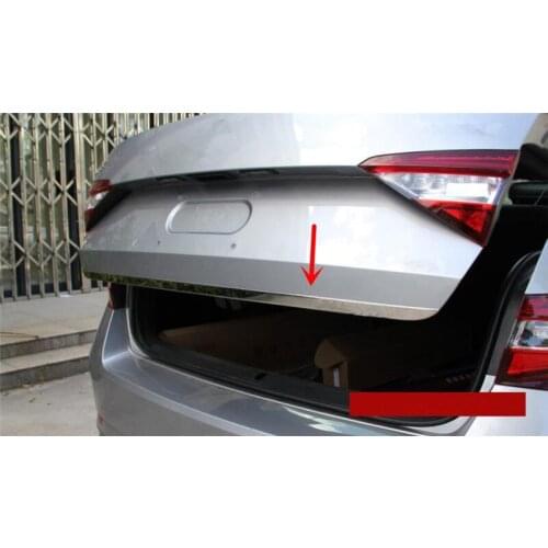 Car accessories High Quality Stainless Steel Rear Trunk Lid Cover Trim For Skoda Superb 2016 2017 2018 Car styling