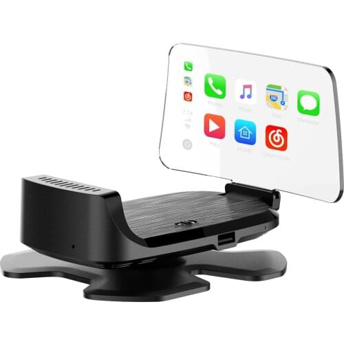 Car HUD Apple CarPlay interface head up display resolution 480 integrated iPhone car play navigation map music hand free call