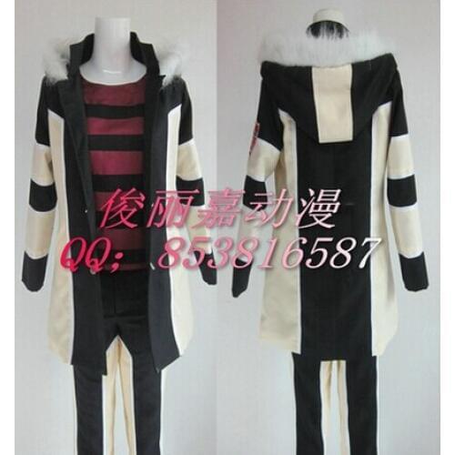Free shipping Hitman Reborn Belphegor Cosplay Costume for male