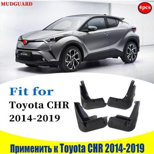 Mudflaps Front Rear 4pcs FOR Toyota CHR Mudguards Fender Mud Flap Guard Splash Mudguard Fenders car accessories auto styline