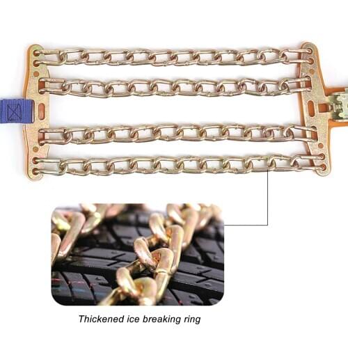 Snow Chain Anti-Skid Tire Snow Chains, Emergency Traction Car Snow Tyre Chains for Vehicle Off-Road SUV Safe Tire Wheel Chain