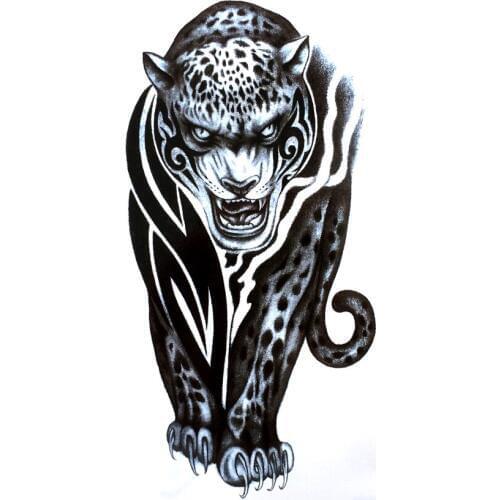 Predatory Cheetah Waterproof Temporary Tattoo sticker tatoo stickers animal temporary tattoos Harajuku Tattoo body art sticker