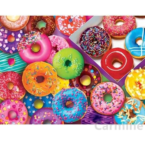 Sweet Shop Donuts DIY 5D Diamond Painting Homemade Picture Cross Stitch Embroidery Full Round&square Drill Kitchen Decoration
