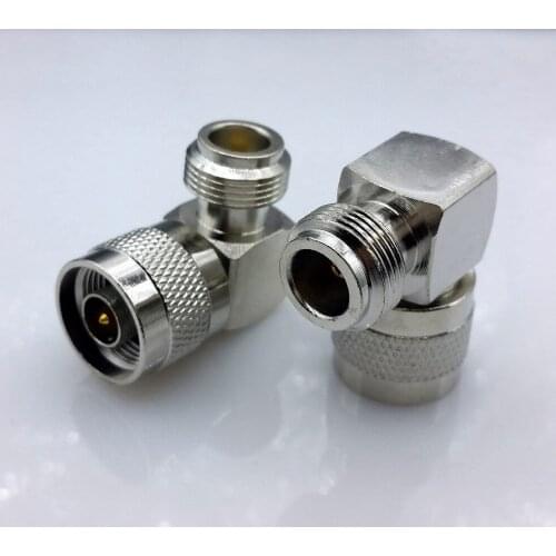 10pcs/lot right angle N type Male to N type Female connector N type Right Angle Degree RF Coax Adapter for signal booster
