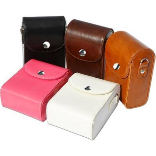 Leather Digital Camera Case Bag for Panasonic Lumix DMC TZ7,TZ8,TZ10,TZ18,TZ19,TZ20,TZ25,TZ30,TZ35,TZ40,TZ41,TZ55,TZ57,TZ60,TZ70