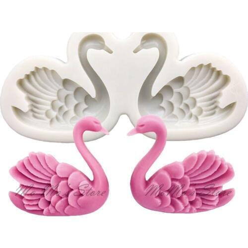 Swans Silicone Mold Sugarcraft Cupcake Baking Mold Fondant Cake Decorating Tools
