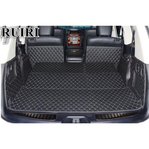 Best quality! Special trunk mats for Nissan Armada 7 seats 2018 durable cargo liner boot carpets for Armada 2019,Free shipping
