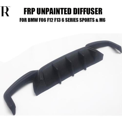 M6 ABS Unpainted Rear Bumper Diffuser for BMW F06 F12 F13 640i 640d 650i 650d M-tech M-Sport & Real M6 2012 - 2017