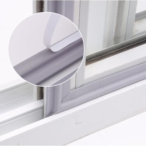 2m 8m Self Adhesive Window Seal Acoustic Foam for Sliding Door Windows Windproof Soundproof Cotton Seal Door Gap Sound Foam