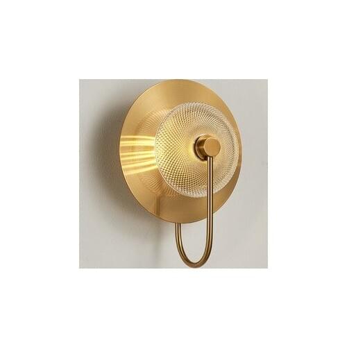 Loft light crystal aisle bedside corridor espelho lampara pared