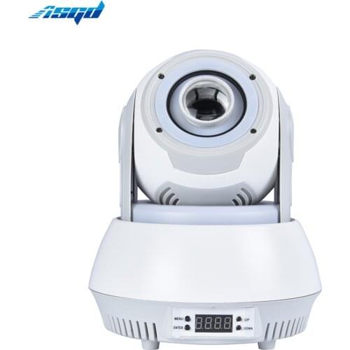 2pcs 30W Beam Moving Head LED Spot Light With LEDs Strip Ring 38x0.2W RGB 3in1 7 Gobos DJ Wash Effect Stage Music Hall Disco