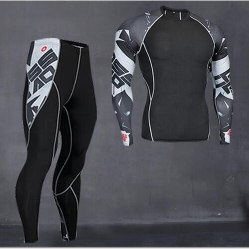 Thermo underwear > Mens Sportswear > Mens Sports Suits > rashgard male > Thermal Mens Underwear Suits S/M/L/XL/2XL/3XL/4XL