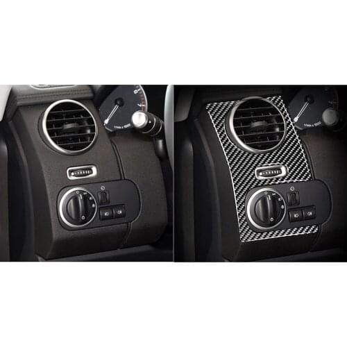 Carbon Fiber Air Vent Panel Trim Sticker For Land Rover Discovery 4 2010-16 14 12 LHD Left Hand Drive