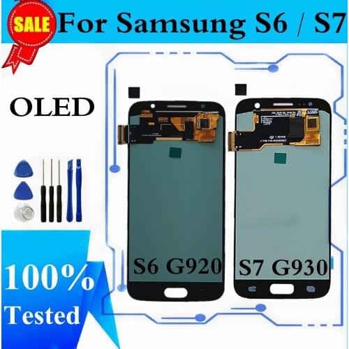 LCD Screen For Samsung Galaxy S6 SM-G920 LCD Display Touch Screen Digitizer Display For Samsung S7 LCD Display Replacement