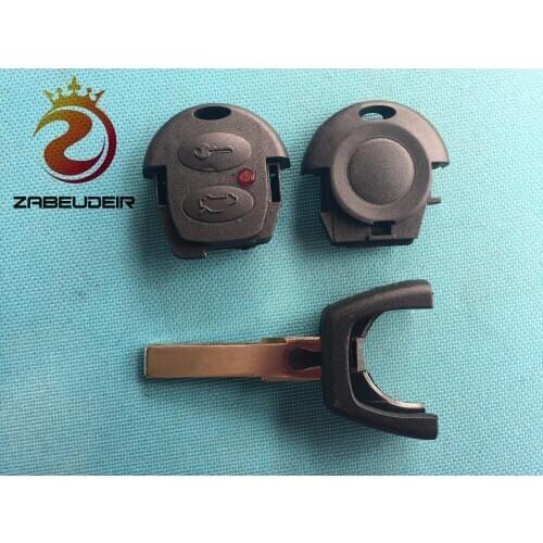 1pc of Replacement plastic shell For vvw Passat Polo Golf Sharan Bora 2 Buttons Remote Key FOB Case uncut blade no logo