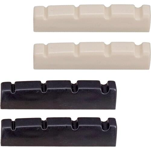 2pcs Guitar Slotted Nuts For 4 String Electric Guitar Replacement Parts