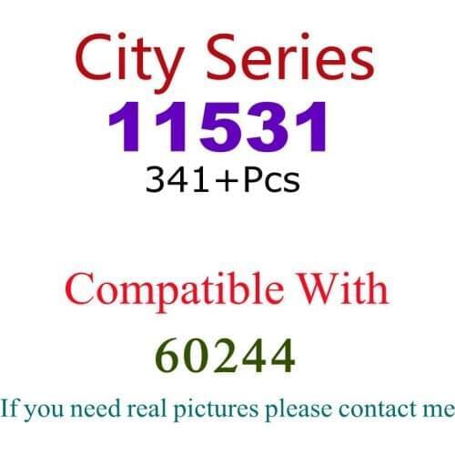 341Pcs 11531 Building Block Toy City Series 60244 Assembled Building Block Childrens Toy Gifts