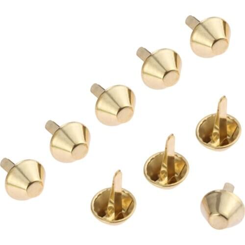 50Pcs Gold 15*26mm Iron Furniture Upholstery Nails Sofa Door Decorative Tack Stud Pushpin for Jewelry Chest Wooden Box Gift Case