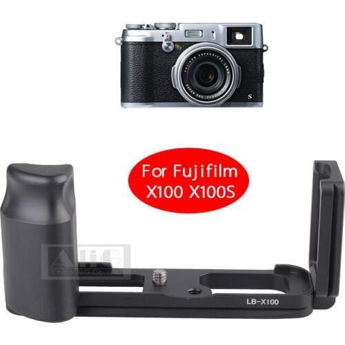 Aluminum Professional Tripod Head Quick Release Plate 38mm Hand Grip 1/4 Screw Mount for Fujifilm Fuji X100 X100S Camera LB-X100