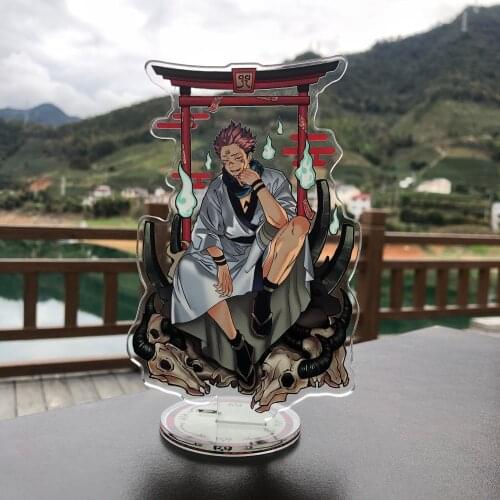 Anime Jujutsu Kaisen Uniform Acrylic Stand Figure Model Desktop Toy Kugisaki Nobara Fushiguro Megumi Itadori Yuji Inumaki Toge