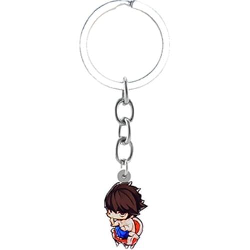 Q Version Anime Death Note Key Chains Lawliet Killer Yagami Epoxy resin Keyring Cosplay Acrylic Key-holderJewelry