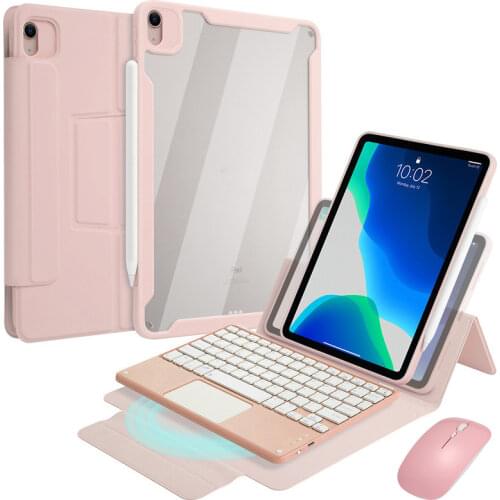 Keyboard Case for iPad Pro 11 2021 2020 2018 Magic Wireless Touchpad Keyboard Case Funda for iPad Air 4 Magnetic Cover Teclado