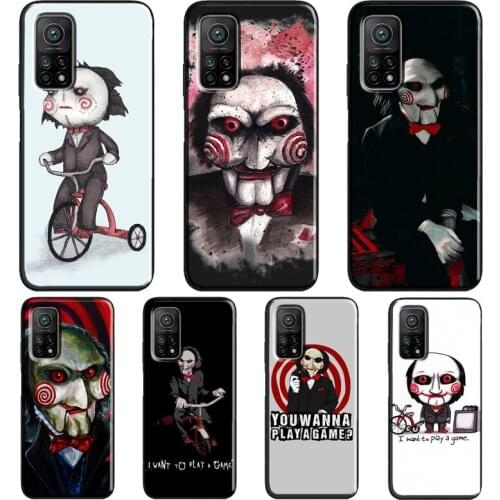 Saw Jigsaw Puppet For Xiaomi Mi 11 Ultra Note 10 Lite Mi 9T 10T Pro A3 Coque For POCO X3 Pro M3 F1 F3 Case